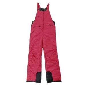 Arctix Snow Bib Kids Large 14/16  Red Insulated Front Zip Outdoor Winter Travel